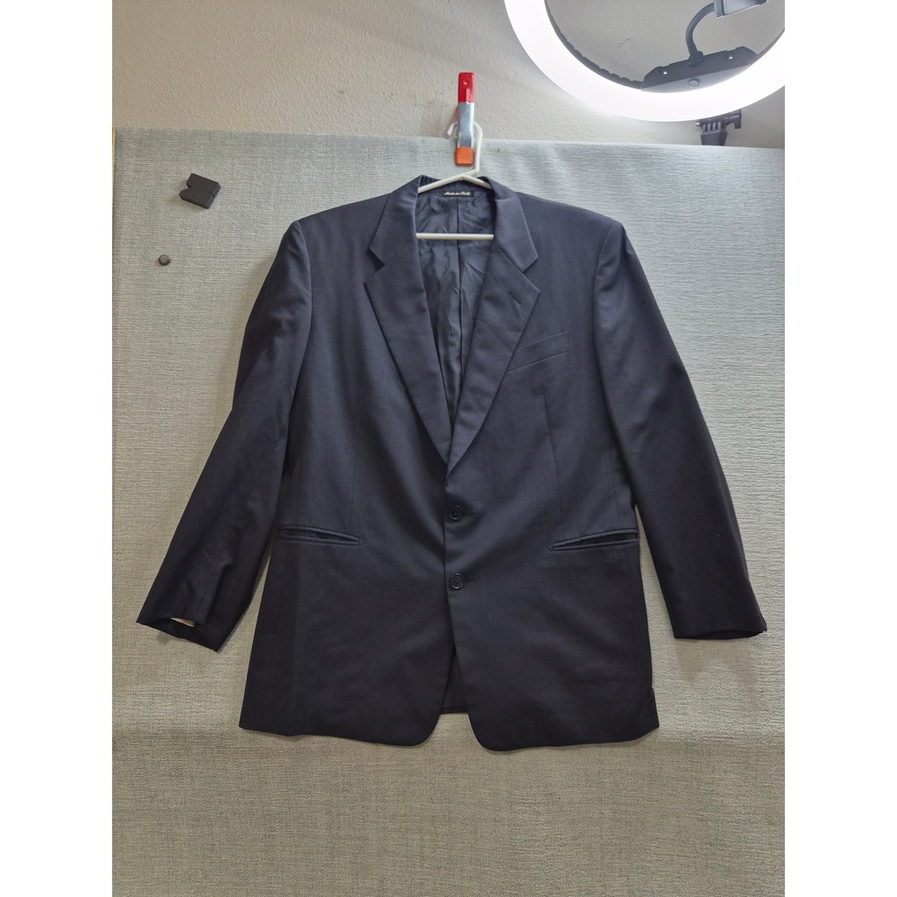 Pal Zileri Blazer Jacket Mens Navy Blue Lined Notch Lapel Single Breasted Formal
